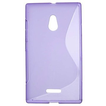 Nokia XL S-Curve TPU-Kotelo Violetti