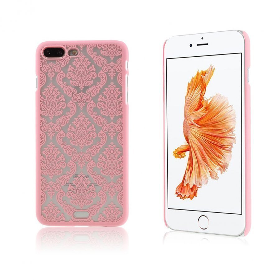 Nyström Iphone Damask Kukka Kuvioinen Kuori Pinkki