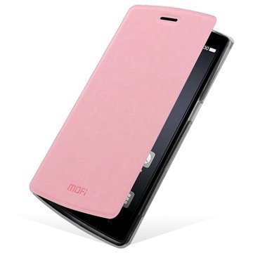 OnePlus One Mofi Rui Series Nahkainen Läppäkuori Pinkki