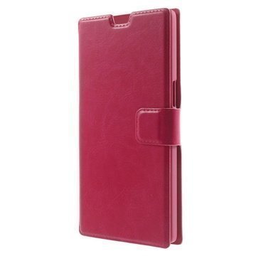 OnePlus One Slim Wallet Nahkakotelo Kuuma Pinkki