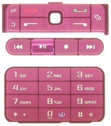 Original Nokia 3250 Keypad Set 3 Pcs. Pink