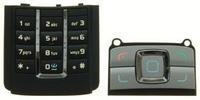 Original Nokia 6280 Keypad Set Black / Silver