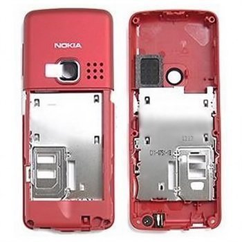 Original Nokia 6300 Middle Housing Red