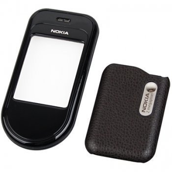 Original Nokia 7370 Replacement Housing Black Chrome