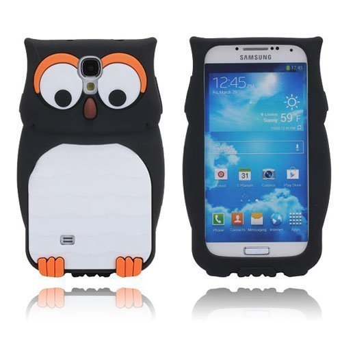 Owl Musta Samsung Galaxy S4 Suojakuori