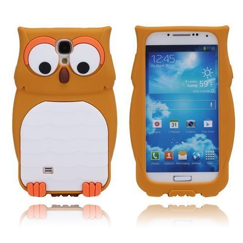 Owl Ruskea Samsung Galaxy S4 Suojakuori