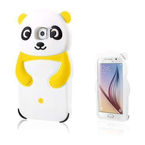 Panda Samsung Galaxy S6 Suojakuori Keltainen