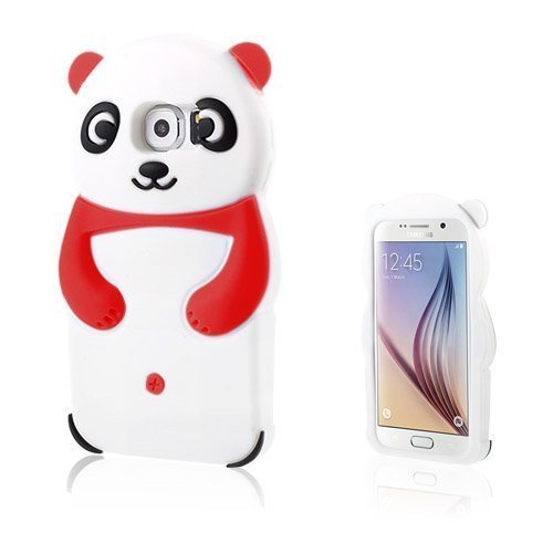 Panda Samsung Galaxy S6 Suojakuori Punainen