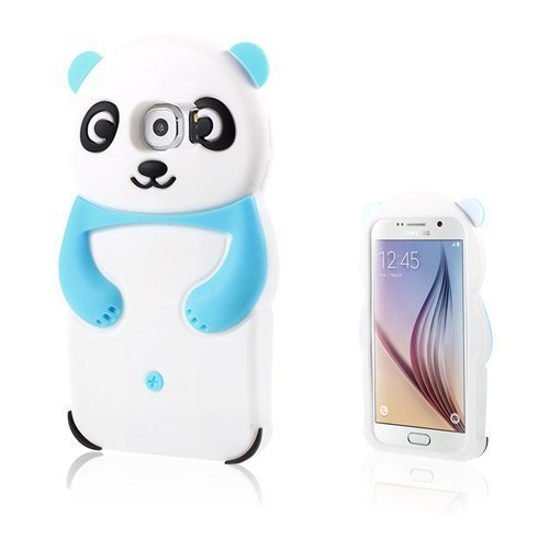 Panda Samsung Galaxy S6 Suojakuori Vaalea Sininen