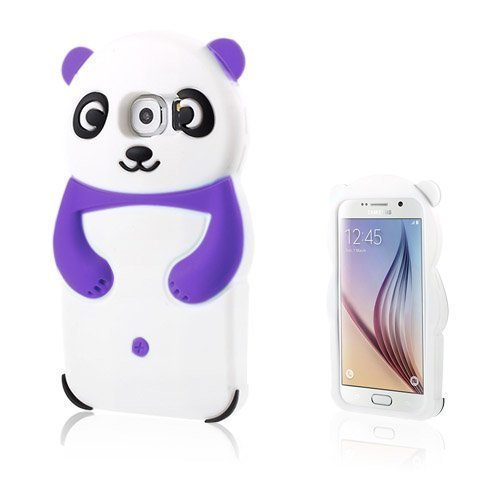 Panda Samsung Galaxy S6 Suojakuori Violetti