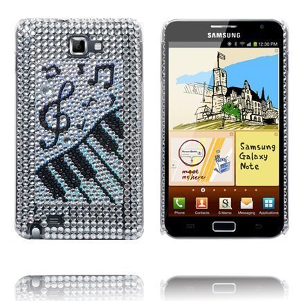 Paris Piano Samsung Galaxy Note Bling Suojakuori