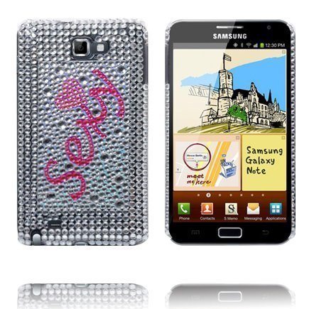 Paris Sexy Pinkki Samsung Galaxy Note Bling Suojakuori