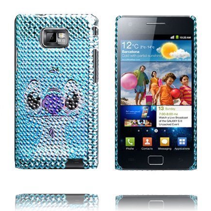 Paris Sininen Karhu Samsung Galaxy S2 Bling-Bling Suojakuori