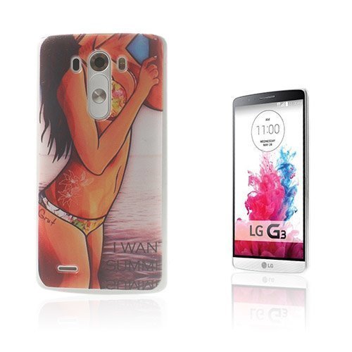 Persson Kukkatatuoitu Tyttö Lg G3 Suojakuori