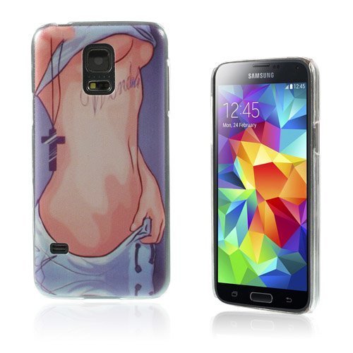 Persson Kuuma Tyttö & Kaulakoru Samsung Galaxy S5 Mini Suojakuori