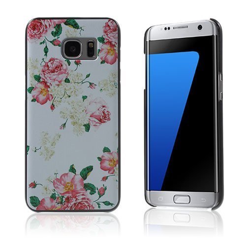 Persson Samsung Galaxy S7 Edge Huurrepintainen Muovikuori Elegantit Kukat