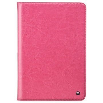 Qialino Smart Folio Nahkakotelo iPad 2 iPad 3 iPad 4 Kuuma Pinkki