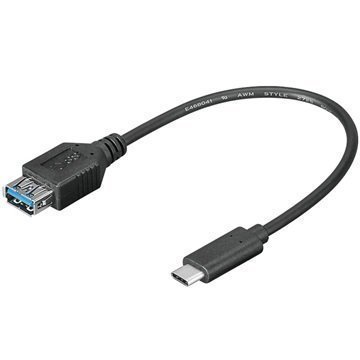 Qnect Superspeed+ USB 3.1 Type-C / USB 3.0 Kaapeliadapteri Musta