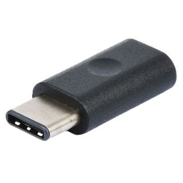 Qnect USB 3.1 C-Tyyppi / MicroUSB-Sovitin Musta