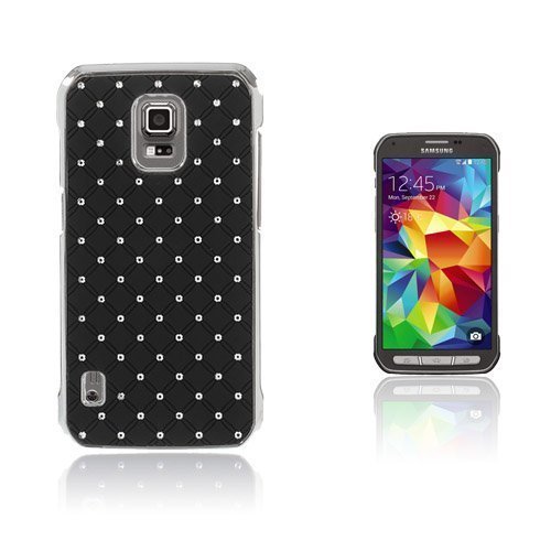 Rhinestone Tähtikirkas Taivas Samsung Galaxy S5 Active Suojakuori Musta