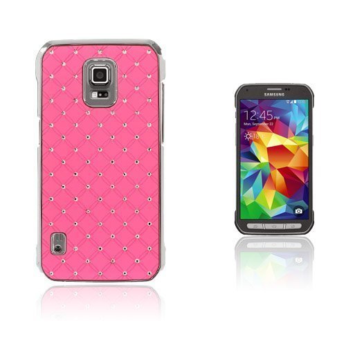 Rhinestone Tähtikirkas Taivas Samsung Galaxy S5 Active Suojakuori Pinkki