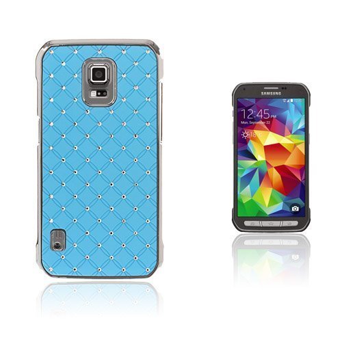 Rhinestone Tähtikirkas Taivas Samsung Galaxy S5 Active Suojakuori Vaalea Sininen