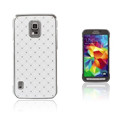 Rhinestone Tähtikirkas Taivas Samsung Galaxy S5 Active Suojakuori Valkoinen