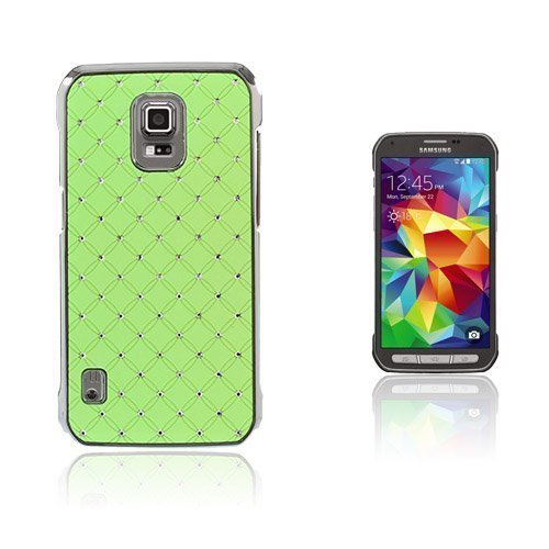 Rhinestone Tähtikirkas Taivas Samsung Galaxy S5 Active Suojakuori Vihreä