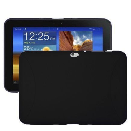 Rugged Musta Samsung Galaxy Tab 8.9 Silikonikuori