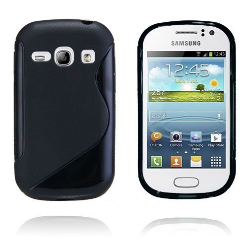 S-Line Musta Samsung Galaxy Fame Suojakotelo