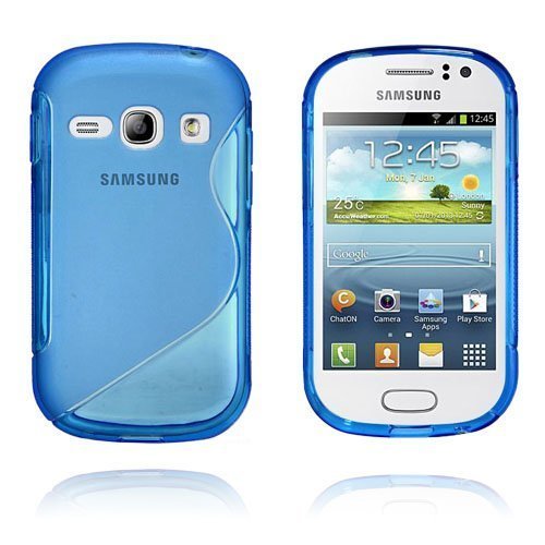 S-Line Sininen Samsung Galaxy Fame Suojakotelo