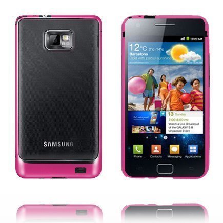 S2 Bumper 2 Pinkki Musta Samsung Galaxy S2 Suojakehys