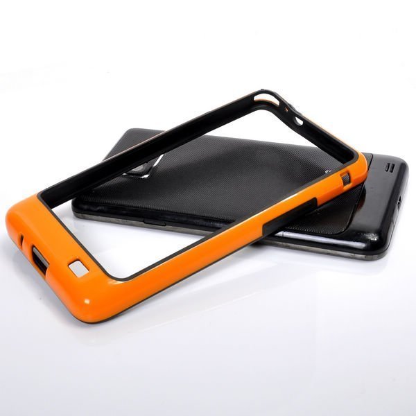 S2 Bumper Ver. Iii Oranssi Musta Samsung Galaxy S2 Suojakehys