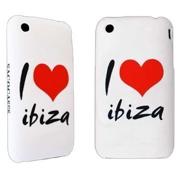 Saco iPhone 3G 3GS Case I Love Ibiza White