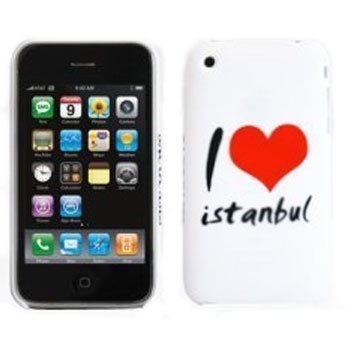 Saco iPhone 3G 3GS Case I Love Istanbul White