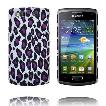 Safari Fashion Violetti Leopardi Samsung Wave 3 Suojakuori