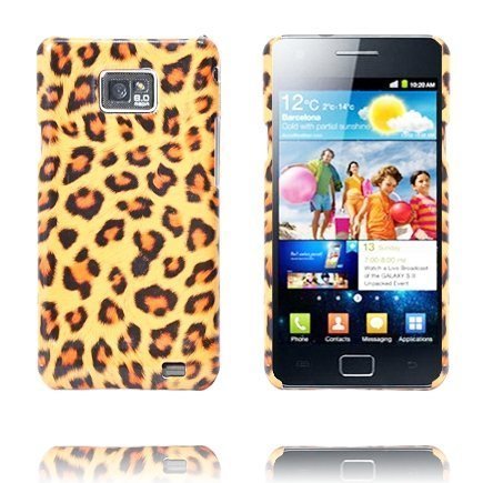 Safari Rugged Oranssi Leopardi Samsung Galaxy S2 Suojakuori