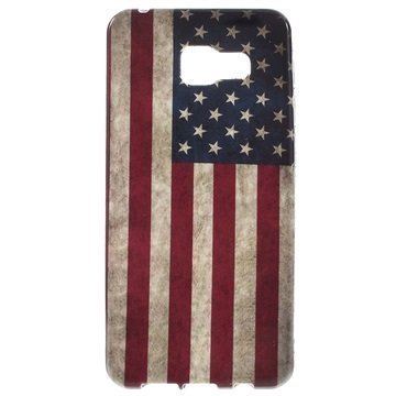 Samsung Galaxy A3 (2016) TPU-Kotelo Vintage American Flag