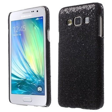 Samsung Galaxy A3 Kova Suojakuori Glitteri Musta