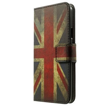 Samsung Galaxy A3 Tyylikäs Nahkainen Lompakkokotelo Union Jack