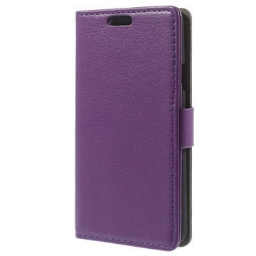 Samsung Galaxy A3 Wallet Nahkakotelo Violetti