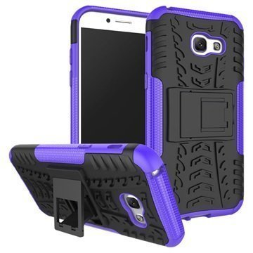 Samsung Galaxy A5 (2017) Anti-Slip Hybrid Case Black / Purple