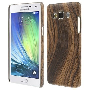 Samsung Galaxy A5 Galaxy A5 Duos Kova Suojakuori Wood Grain Ruskea