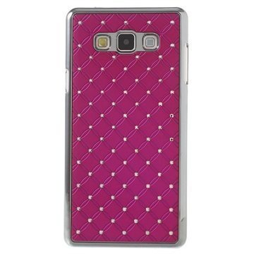 Samsung Galaxy A7 Bling Diamond Suojakotelo Kuuma Pinkki