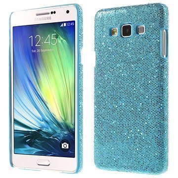 Samsung Galaxy A7 Kova Suojakuori Glitteri Sininen