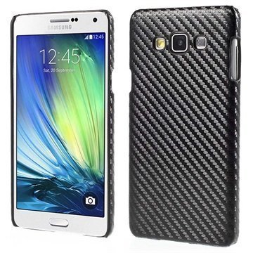 Samsung Galaxy A7 Kova Suojakuori Hiilikuitu Musta