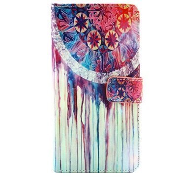 Samsung Galaxy A7 Lompakkokotelo Dreamcatcher Painting