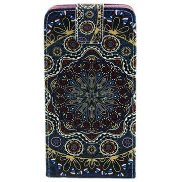 Samsung Galaxy A7 Pystysuuntainen Läppäkotelo Mandala