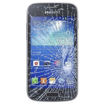 Samsung Galaxy Ace 3 Näytön Lasin ja Kosketusnäytön Korjaus Musta