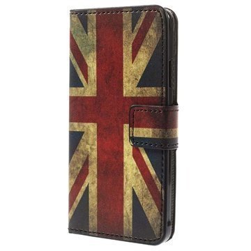 Samsung Galaxy Alpha Wallet Nahkakotelo Union Jack